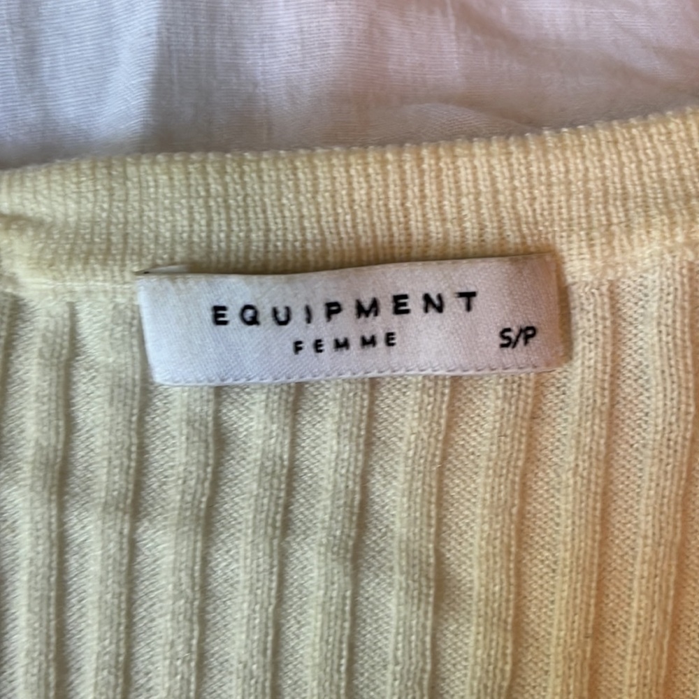 Equipment Ribbed Top / sweater Size S - Picture 4 of 4